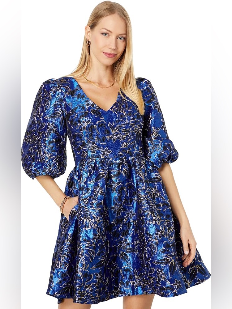 Nwt Lilly Pulitzer Calyssa 3/4-Sleeve Dress Stunning! Sz 6